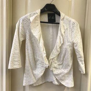 White Eyelet Jacket